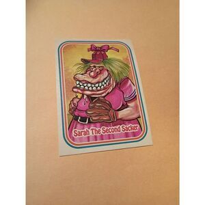 1988 Leaf Awesome All Stars Trading Card 22 Sarah Second Sacker Baseball Parody